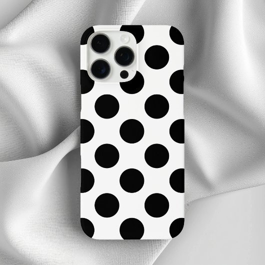 Black Polka Dots Case-Mate iPhone Case