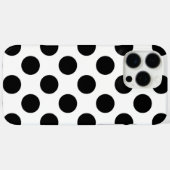 Black Polka Dots Case-Mate iPhone Case (Achterkant (horizontaal))