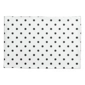 Black Polka Dots Kussensloop (Achterkant)