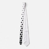 Black Polka Dots Modern White Stropdas (Achterkant)