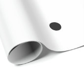 Black Polka Dots Pattern Custom White 2023 Cute Cadeaupapier (Rol Hoek)