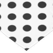 Black Polka Dots Tafelkleed (Gekanteld)