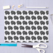 Black Pomeranian Cute Cartoon Dog Pattern Tissuepapier (Craft)