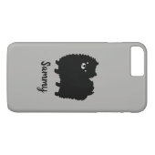 Black Pomeranian Cute Dog Custom Case-Mate iPhone Case (Achterkant (Horizontaal))
