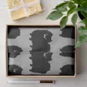 Black Pomeranians Pattern | Kute fluffy Dog Tissuepapier (Geschenk)