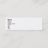 Black Poodle Boudoir Visitekaartjes (Achterkant)