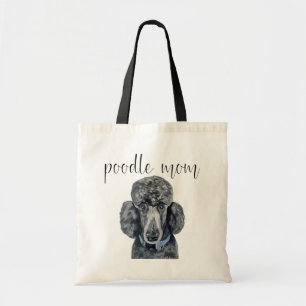 Black Poodle Dog Canvas tas