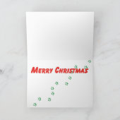 Black Poodle n Packaging kerstvakantie Art Feestdagen Kaart (Binnen)