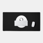 Black Pool Ball-nummer 8 Ball Bureaumat (Keyboard & Muis)