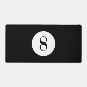 Black Pool Ball-nummer 8 Ball Bureaumat