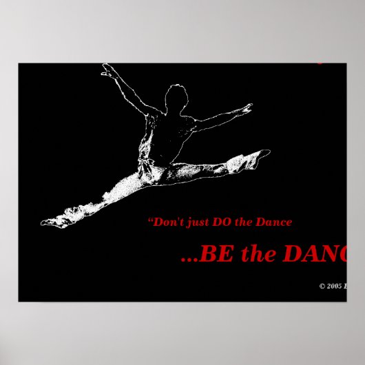 Black Poster ERT Dance Project #1 (Voorkant)