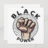 Black Power Afrocentric Kaart (Voorkant / Achterkant)