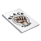 Black Power Afrocentric Notitieboek (Rechterzijde)