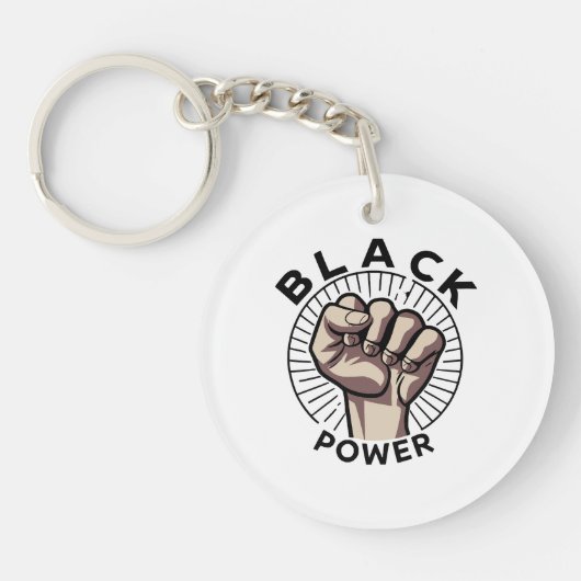 Black Power Afrocentric Sleutelhanger (Voorkant)