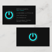 Black Power Button, technologie - Visitekaartje (Voorkant / Achterkant)