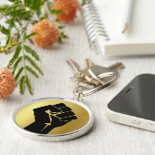 Black Power Fist Sleutelhanger (Zijkant)