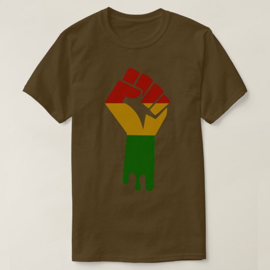 Black Power Fist T-shirt (Design voorkant)