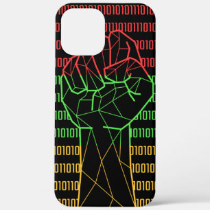 Black Power Fist van BLM voor geeks iPhone 12 Pro Max Hoesje