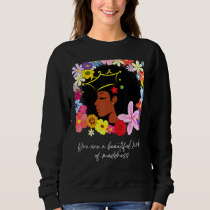 Black Power Girl Magic Afro Queen Black Pride Flow Trui