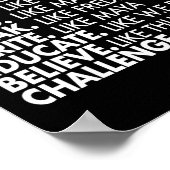 Black Power Historische Zwarte Leiders Afrikaans Z Poster (Hoek)