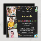 Black pre k afstuderen uitnodiging (Voorkant / Achterkant)