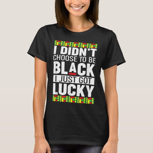 Black Pride  Black History Month T-shirt (Voorkant)