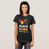 Black Pride King Definition  African Plus Size Gra T-shirt (Voorkant volledig)