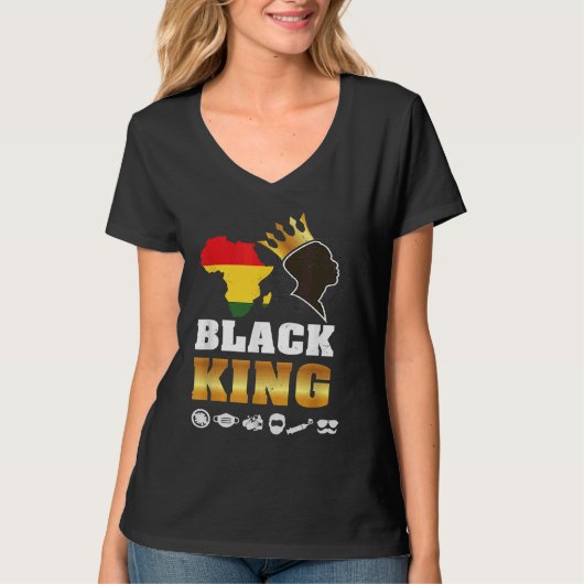 Black Pride King Definition  African Plus Size Gra T-shirt (Voorkant)