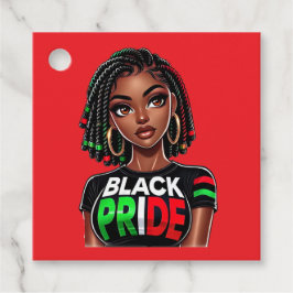 Black Pride Lady Bedankjes Labels
