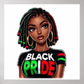 Black Pride Lady Poster (Voorkant)