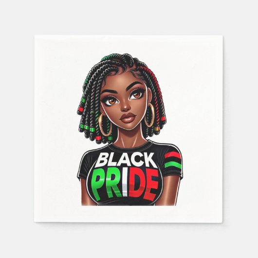 Black Pride Lady Servet (Voorkant)