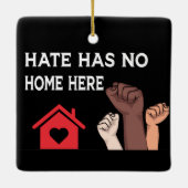 Black Pride Power, Racial Equality Social Justice Keramisch Ornament (Achterkant)