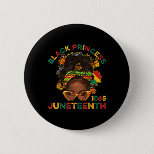 Black Princes Juneteenth 1865 Geschiedenis Maand M Ronde Button 5,7 Cm