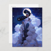 Black Princess Fantasy Kunst Briefkaart (Voorkant / Achterkant)