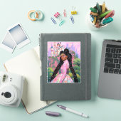 Black Princess Fantasy Kunst Sticker (iPad Cover)
