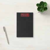Black Private Post-it Notes (Kantoor)