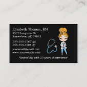 Black Private Sitting Visitekaartje (Achterkant)