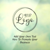 Black Promo Text Logo Raamsticker (Vel 3)