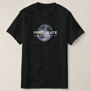 Black Protovate op het Moon Man T-shirt
