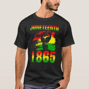 Black Proud African American for Juneteenth 19th J T-shirt