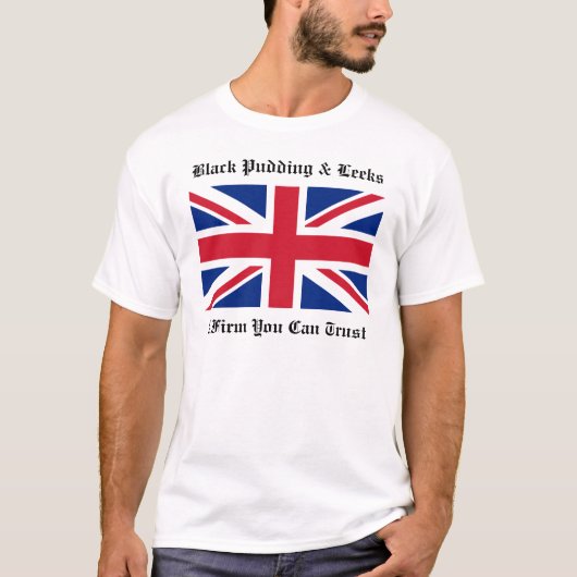 Black Pudding & Leeks T-shirt (Voorkant)