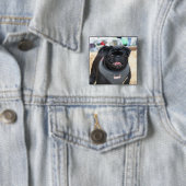 Black Pug Button (In situ)