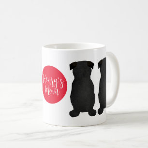 Black Pug cadeau voor mama Koffiemok