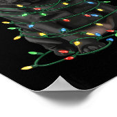 Black Pug Christmas I'm Fine Everything Is Fine Poster (Hoek)