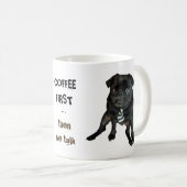 Black Pug Classic Mok 11oz (Voorkant rechts)