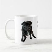 Black Pug Classic Mok 11oz (Links)