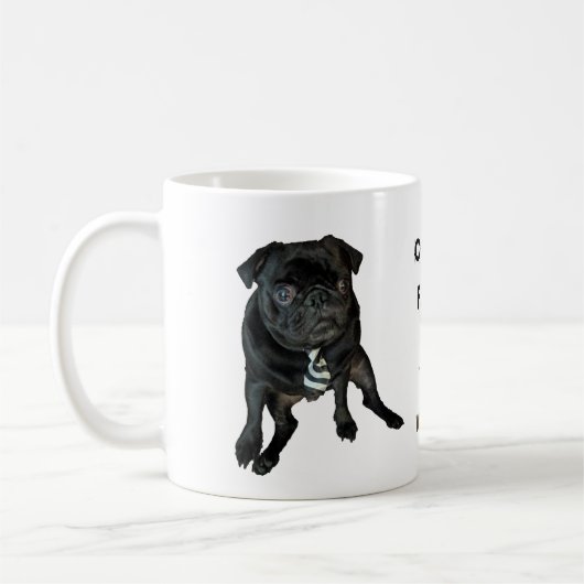 Black Pug Classic Mok 11oz (Links)