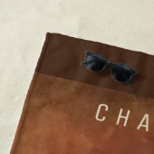 Black Pug Dog Strandlaken (In situ)