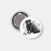 Black Pug Magneet (Voorkant / Achterkant)