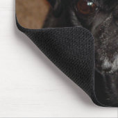 Black Pug Mok Mousepad Muismat (Hoek)